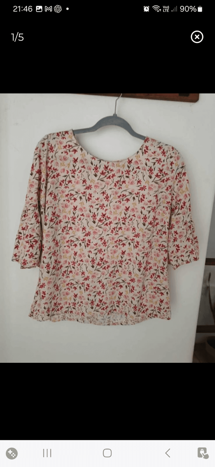 Blusa de algodón Estancias Chiripa