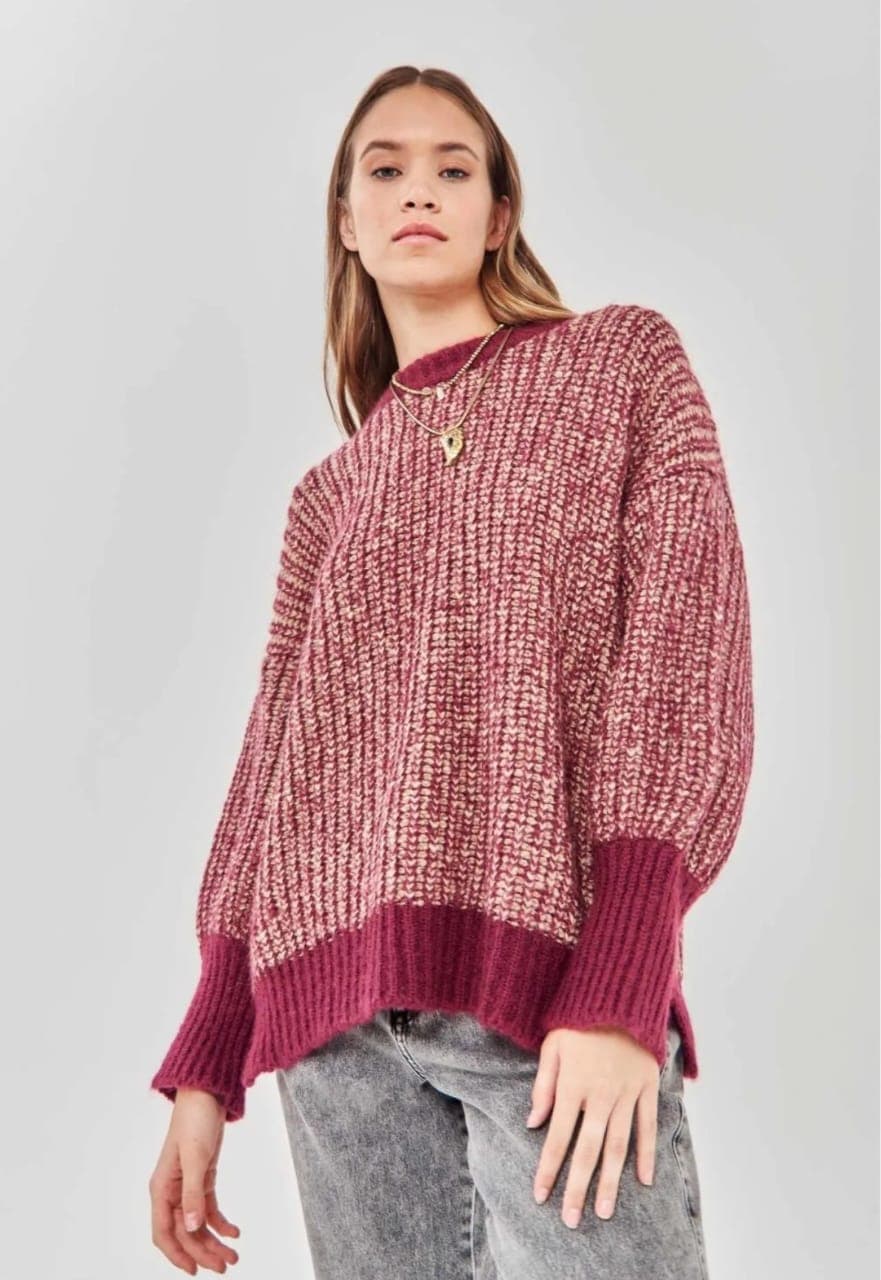 Sweater Rapsodia, como nuevo. 50 acrílico, 25 mohair, 25 poliamida